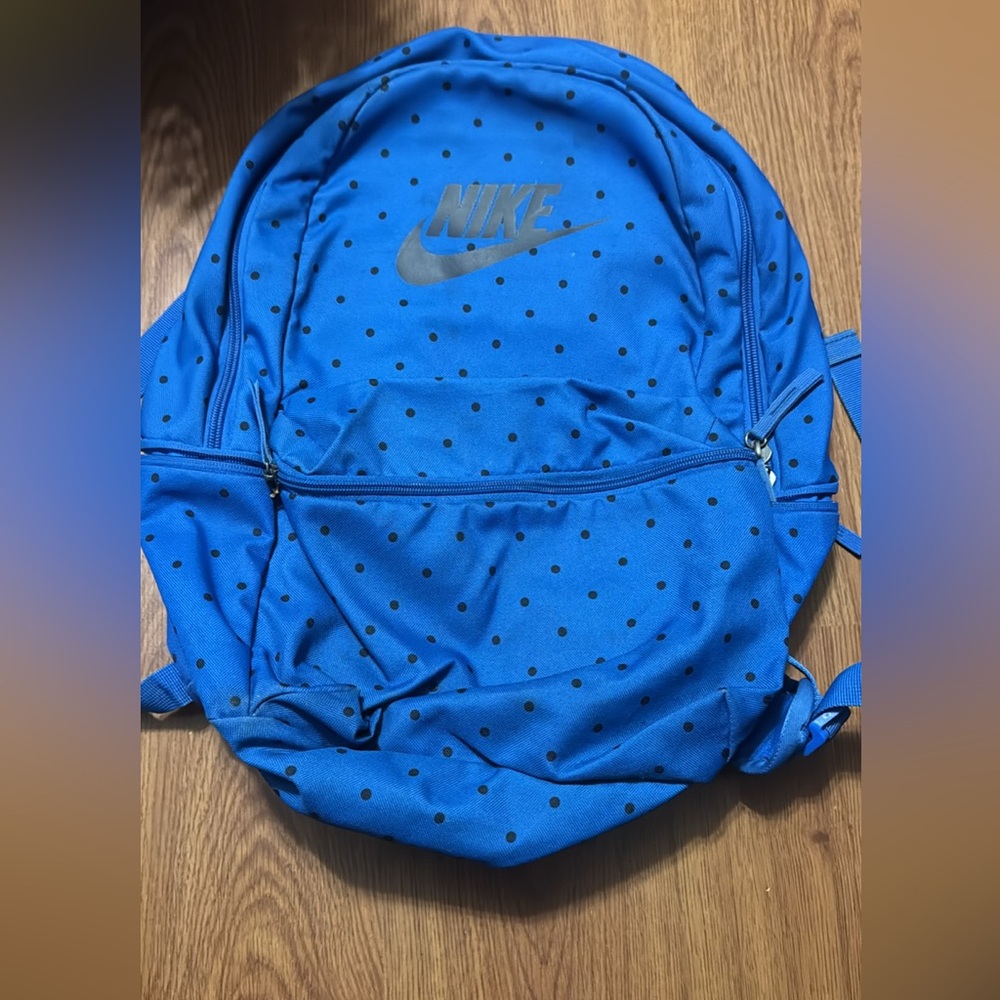 Nike Royal Blue Backpack with Black Dots